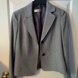 Kasper Women's Gray Blazer, Button up, Size 6